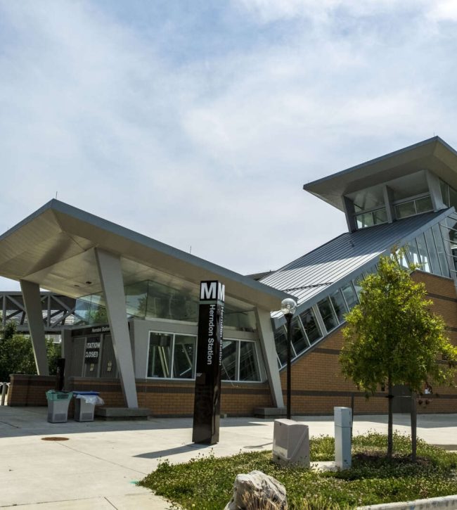 The Herndon Metro station (staff photo by Jay Westcott)