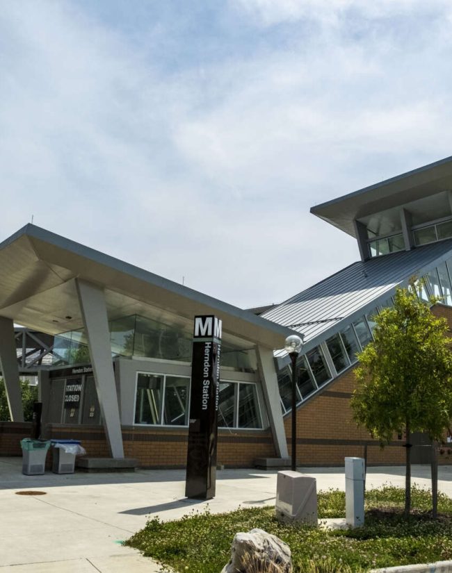 The Herndon Metro station (staff photo by Jay Westcott)